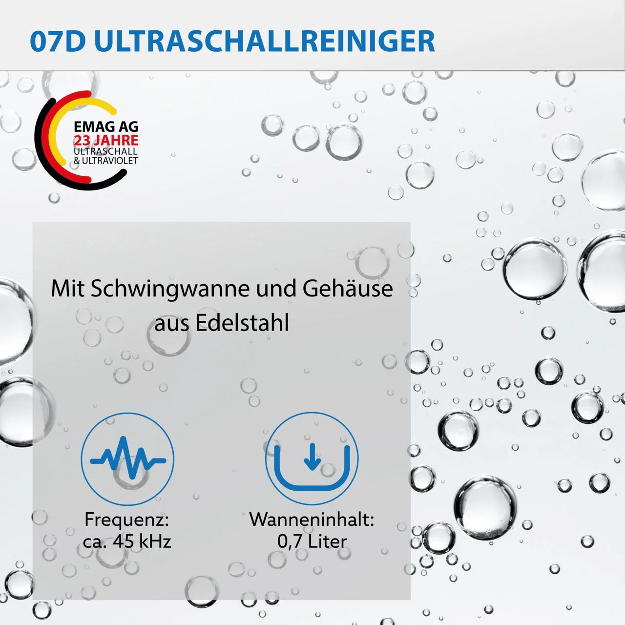 07D Ultraschallreiniger Edelstahl - Image 5