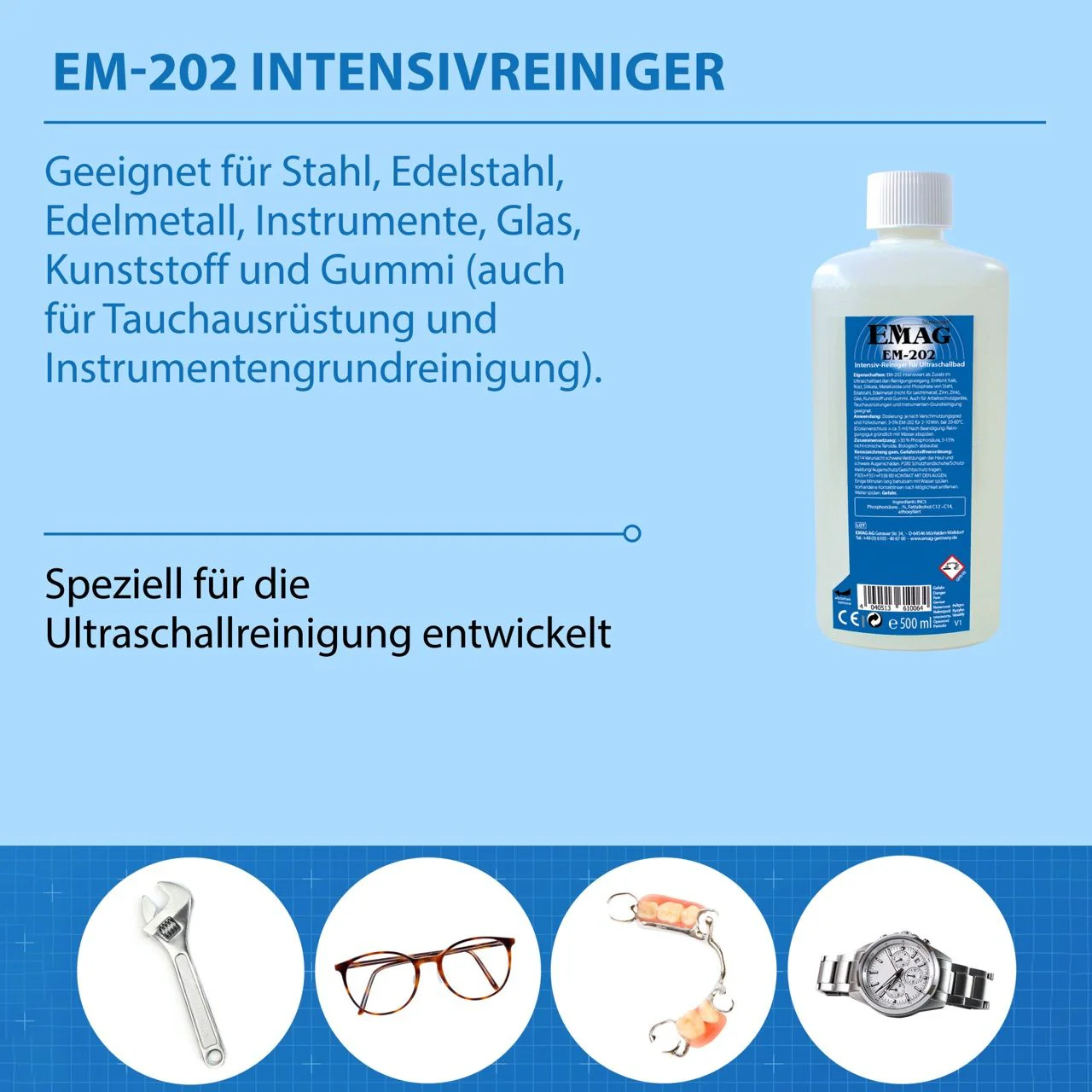 EM-202 Intensiv Reiniger / Instrumentenreiniger - Image 5