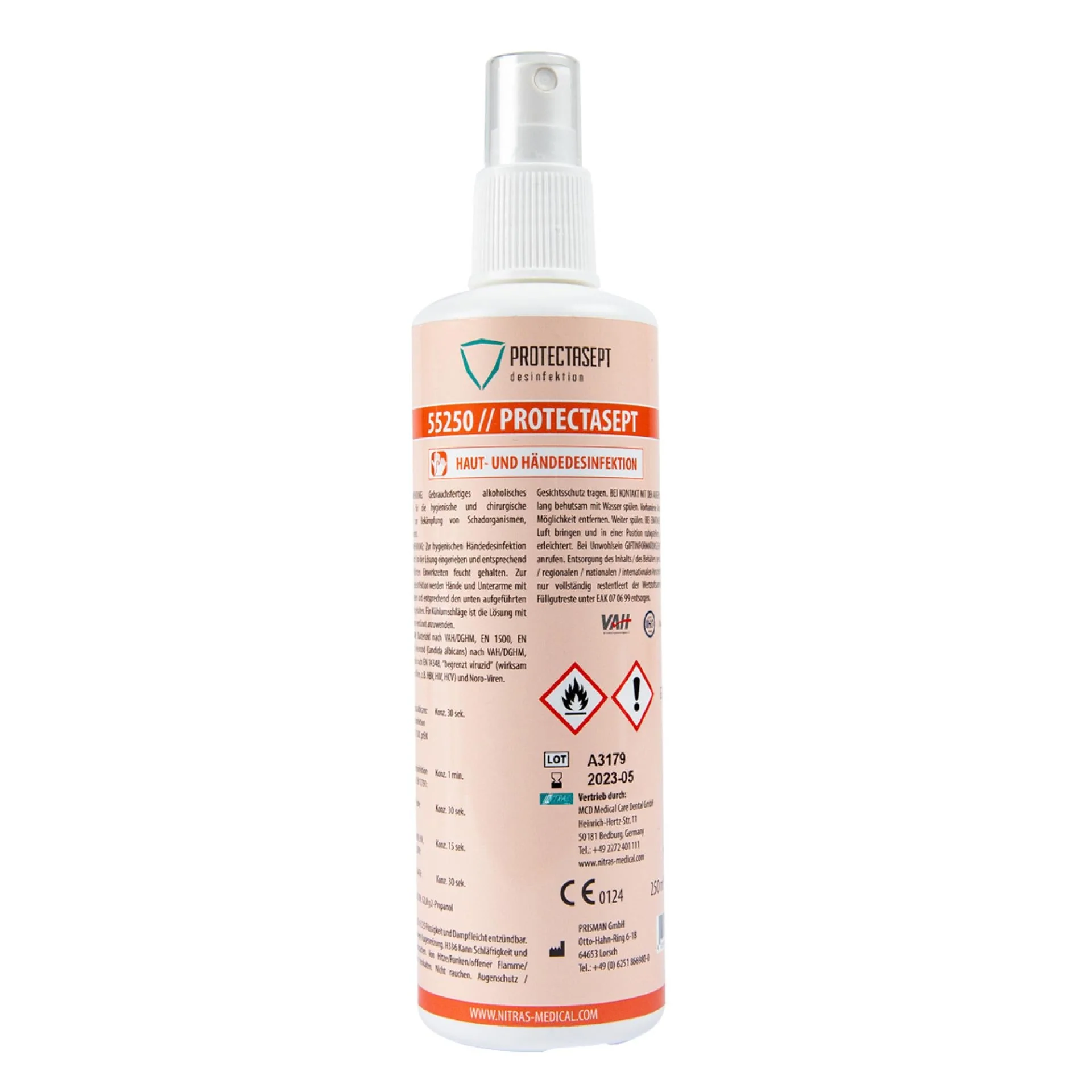 Protectasept Skin Nitras Handdesinfektion - 250ml