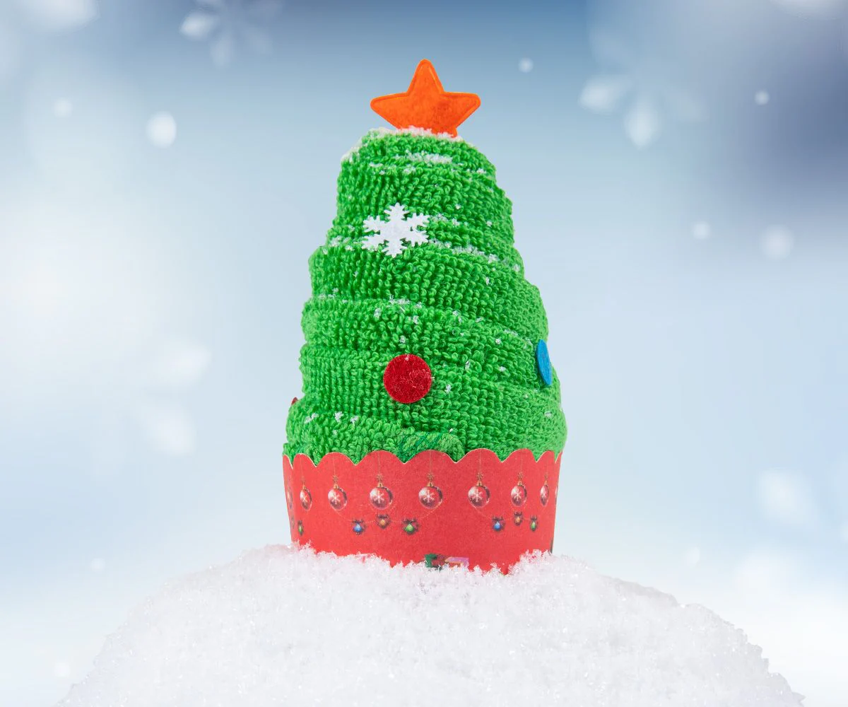Weihnachtsbaum Baumwollhandtuch
